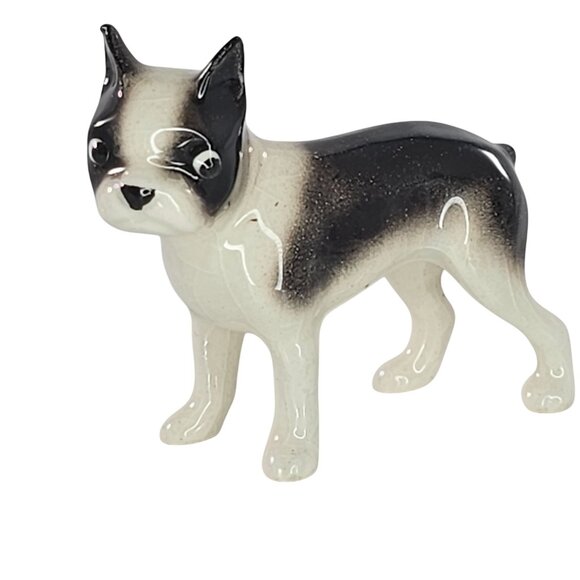 Hagen Renaker Boston Terrier Dog Miniature Figurine Standing - Picture 1 of 8